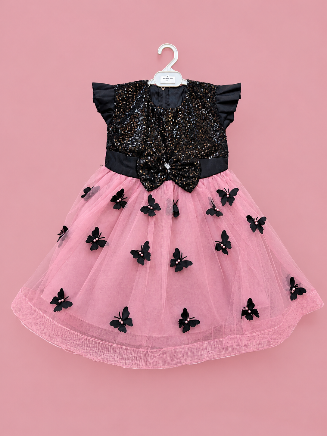 Kids Sequined Net Frock (DDS0025)