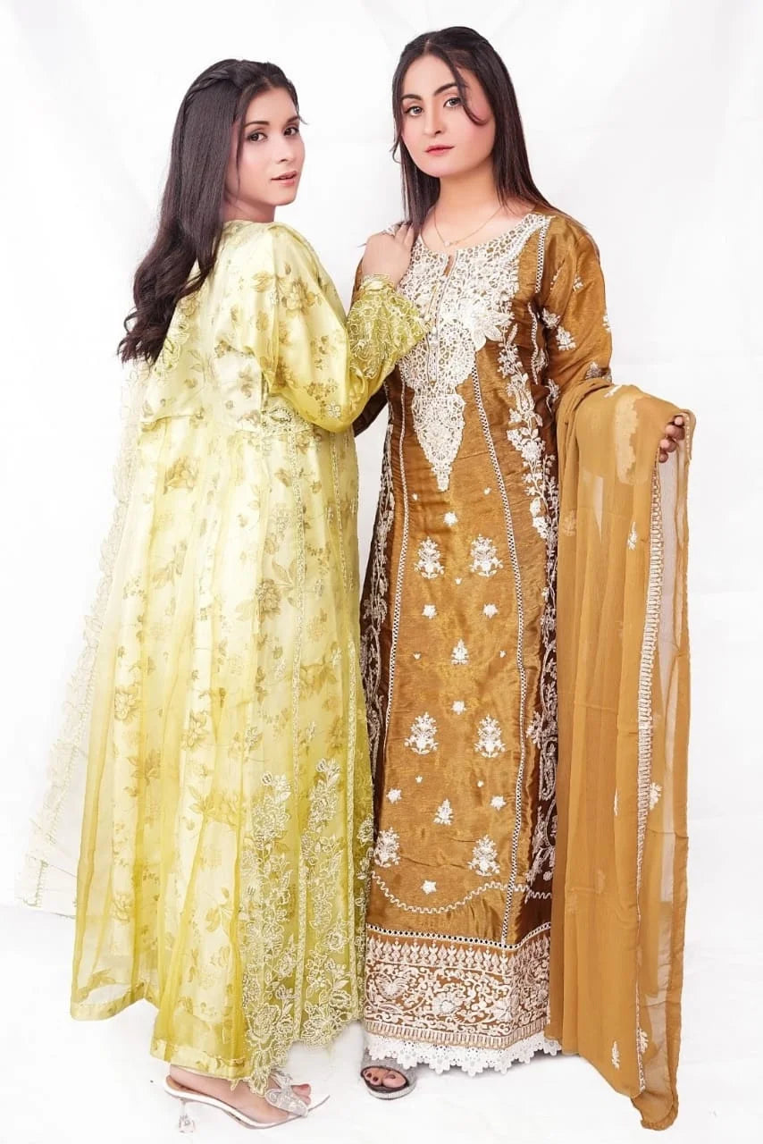3 PC Net Embroidered (DDS0013)