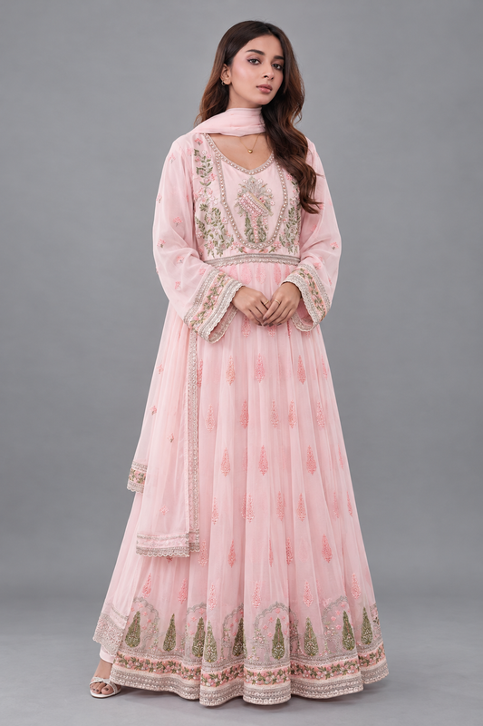 3 PC Embroidered Chiffon (DDS0001)