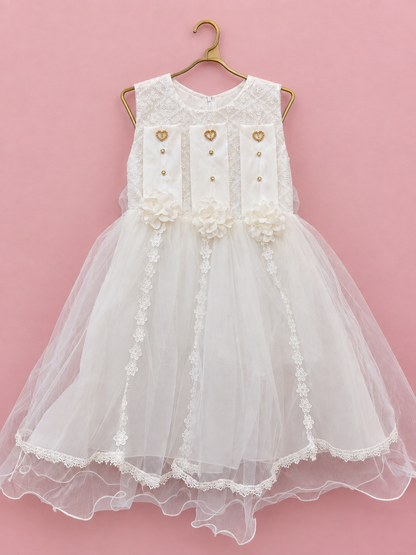 Kids White frock (DDS0016)