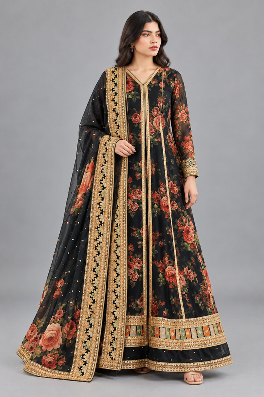 3 Piece Unstitched Suit (DDSU010)