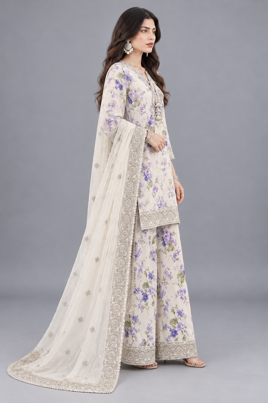 3 Piece Unstitched Suit (DDSU006)