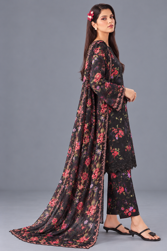 3 Piece Unstitched Suit (DDSU008)