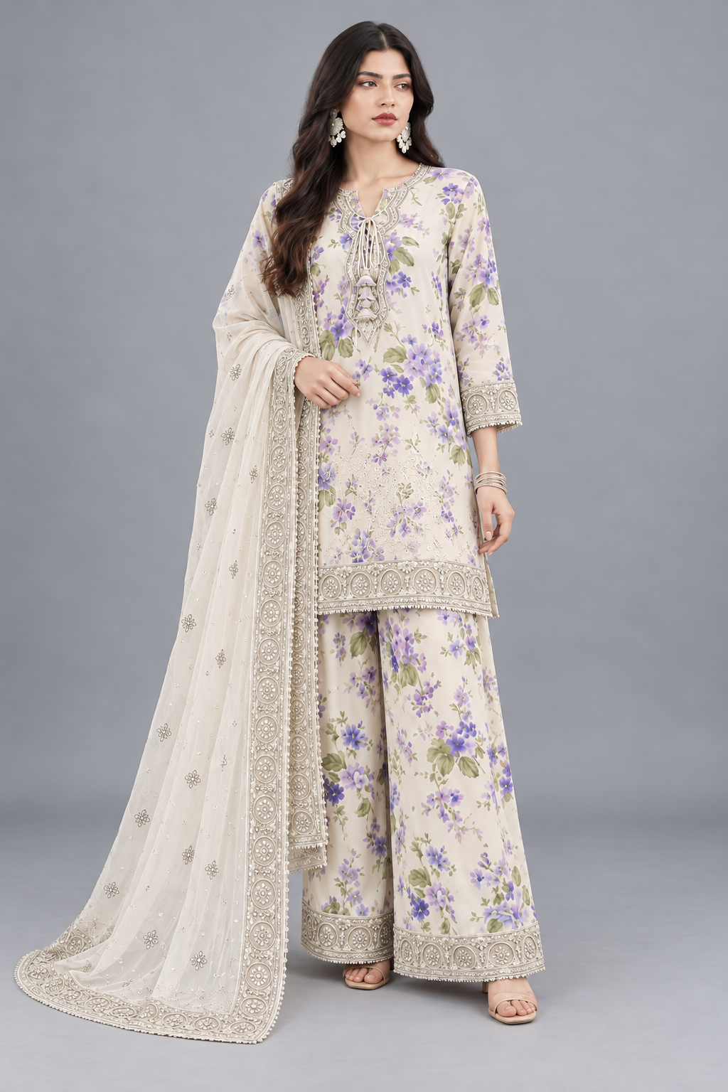 3 Piece Unstitched Suit (DDSU006)