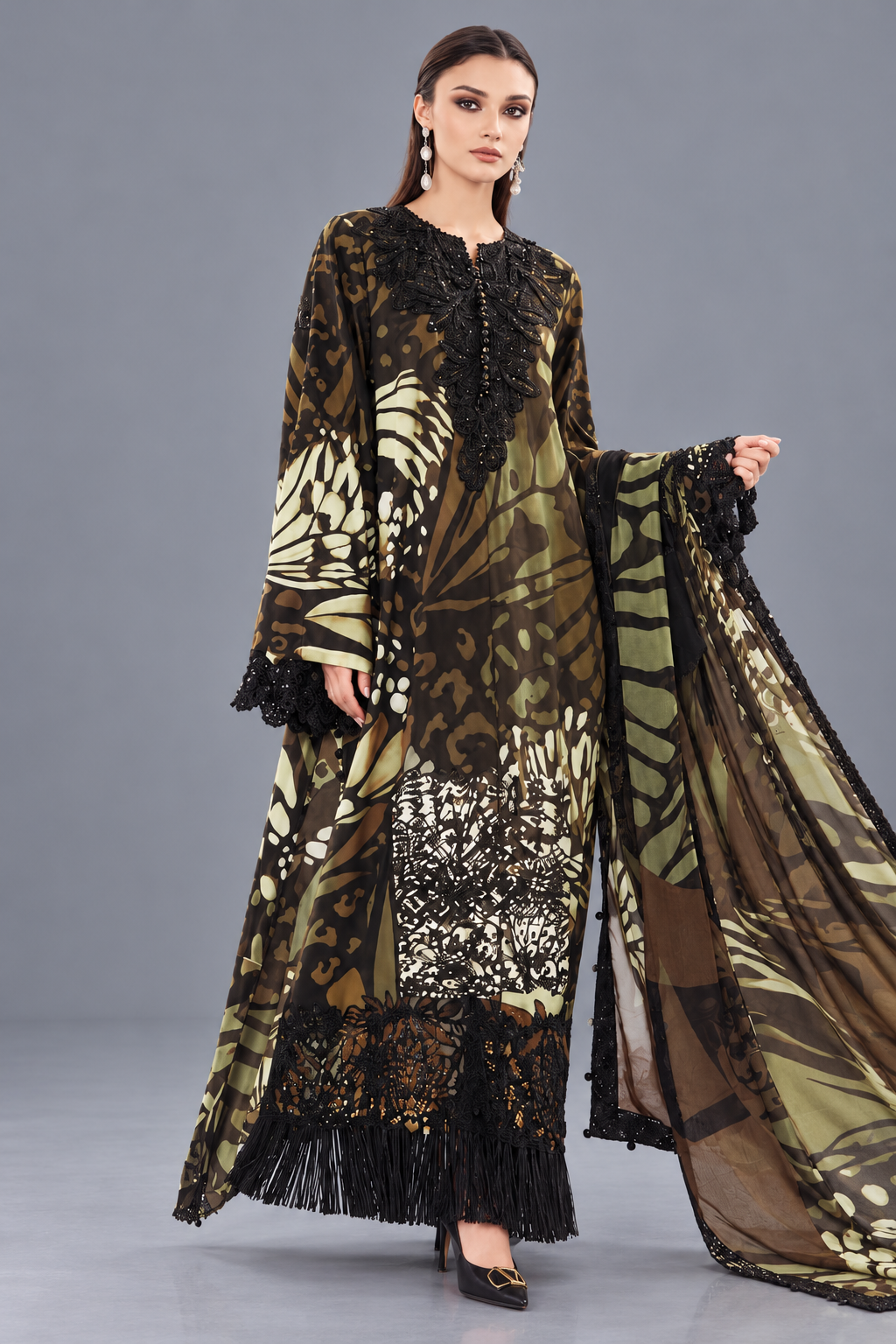 3 Piece Unstitched Suit (DDSU011)