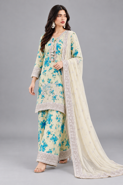 3 Piece Unstitched Suit (DDSU004)