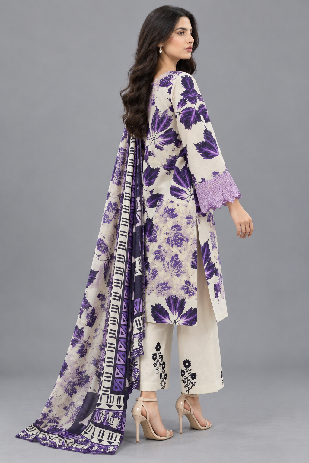 3 Piece Unstitched Suit (DDSU002)