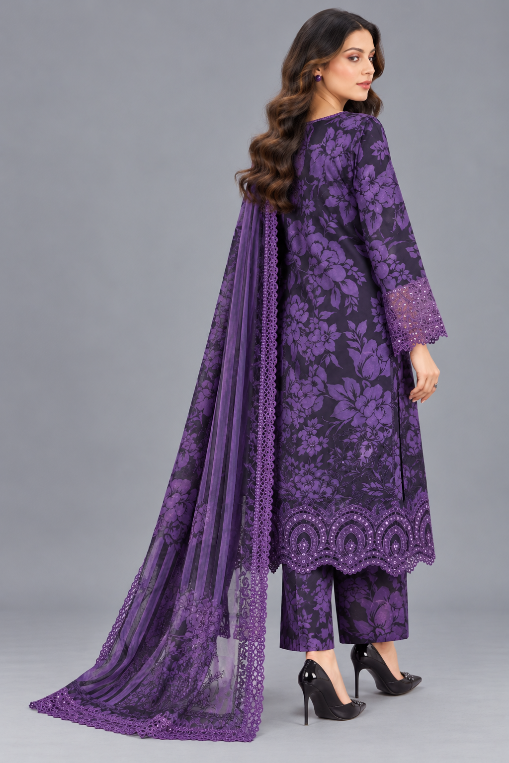 3 Piece Unstitched Suit (DDSU005)