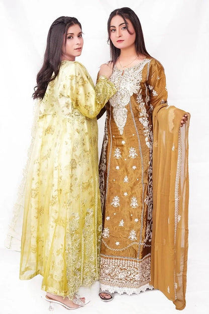 3 PC Net Embroidered (DDS0013)