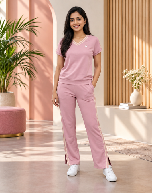Women’s V-Neck Casual Tracksuit (DDS-T5)
